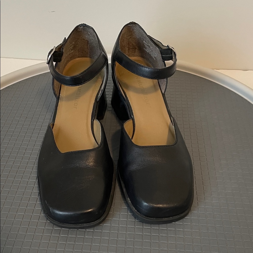 Naturalizer Black Ankle Strap Heels